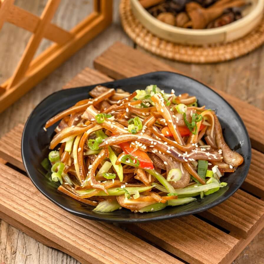 Celery and Pig's Ear with House Sauce