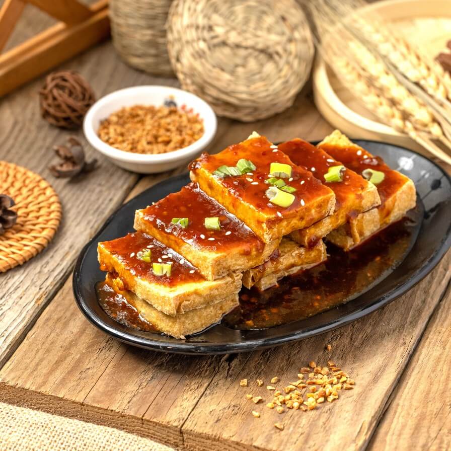 蒜泥炸豆腐